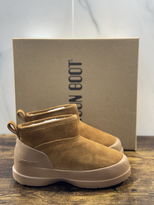 Moon Boot Luna Low Boot Suede Cognac  Casual Icon Mountain Boot 39