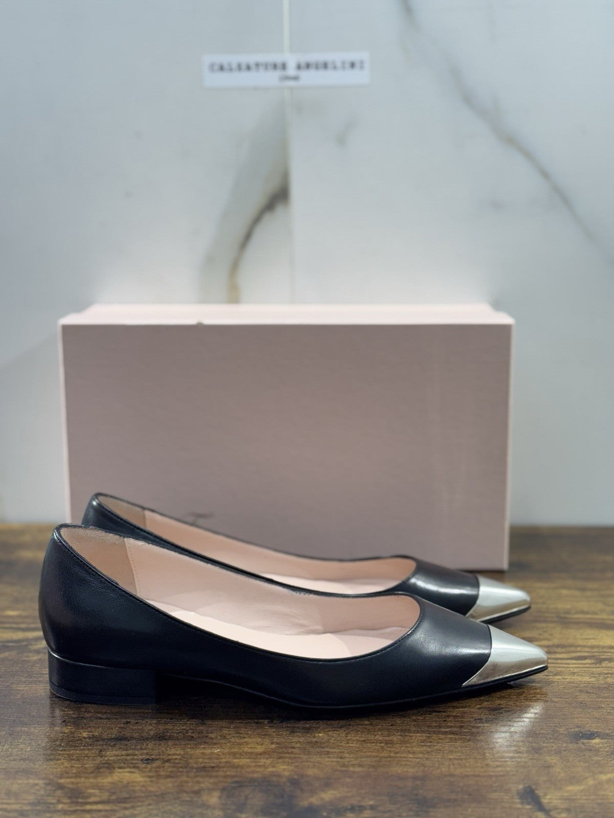 Anna F. Ballerina Donna Pelle  Nero Casual Shoes 37