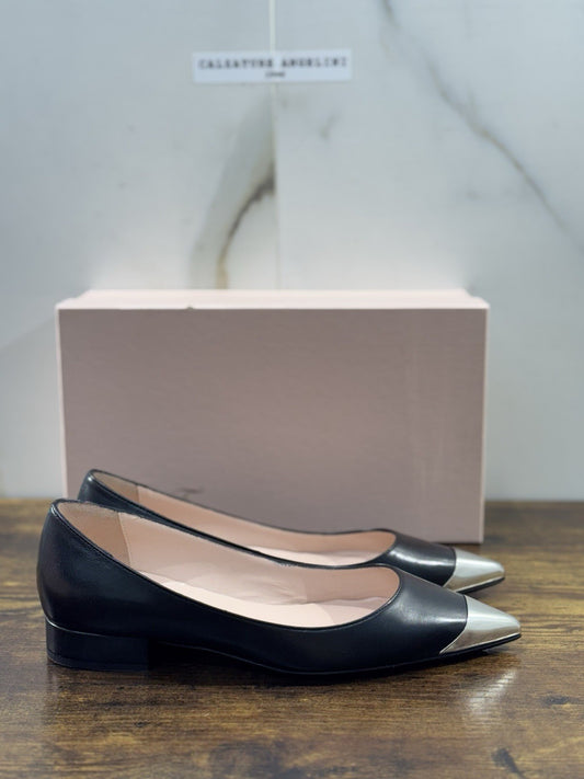 Anna F. Ballerina Donna Pelle  Nero Casual Shoes 37