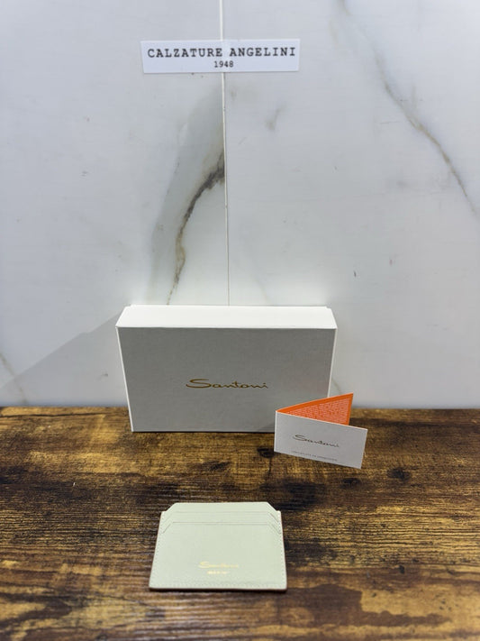 Porta Carte Di Credito Pelle Salvia    Santoni Luxury Men Wallet Santoni