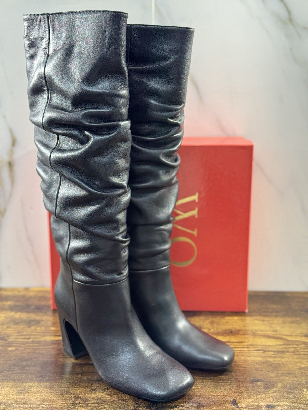 WO Milano Stivale  donna Pelle Nero Super Soft     casual boot tacco luxury 39