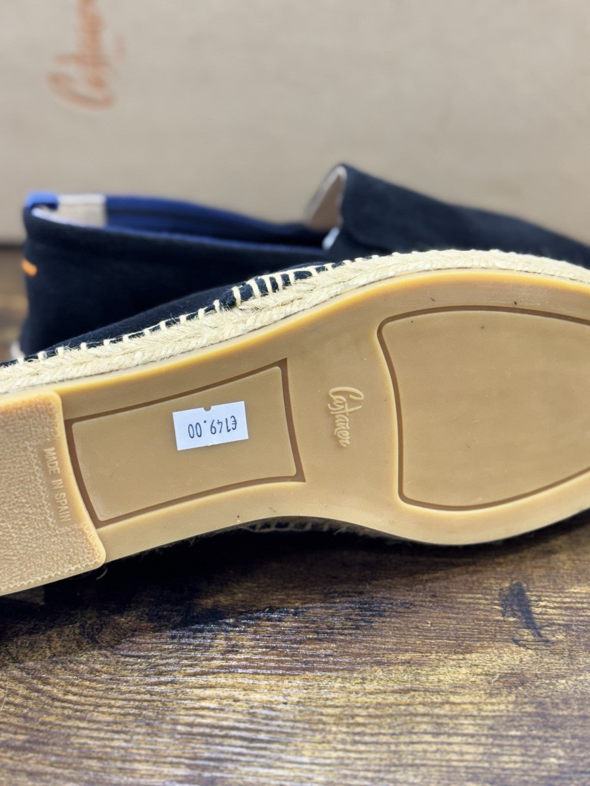 Castagner Espadrillas Uomo Mocassino Suede Nero  Original 41