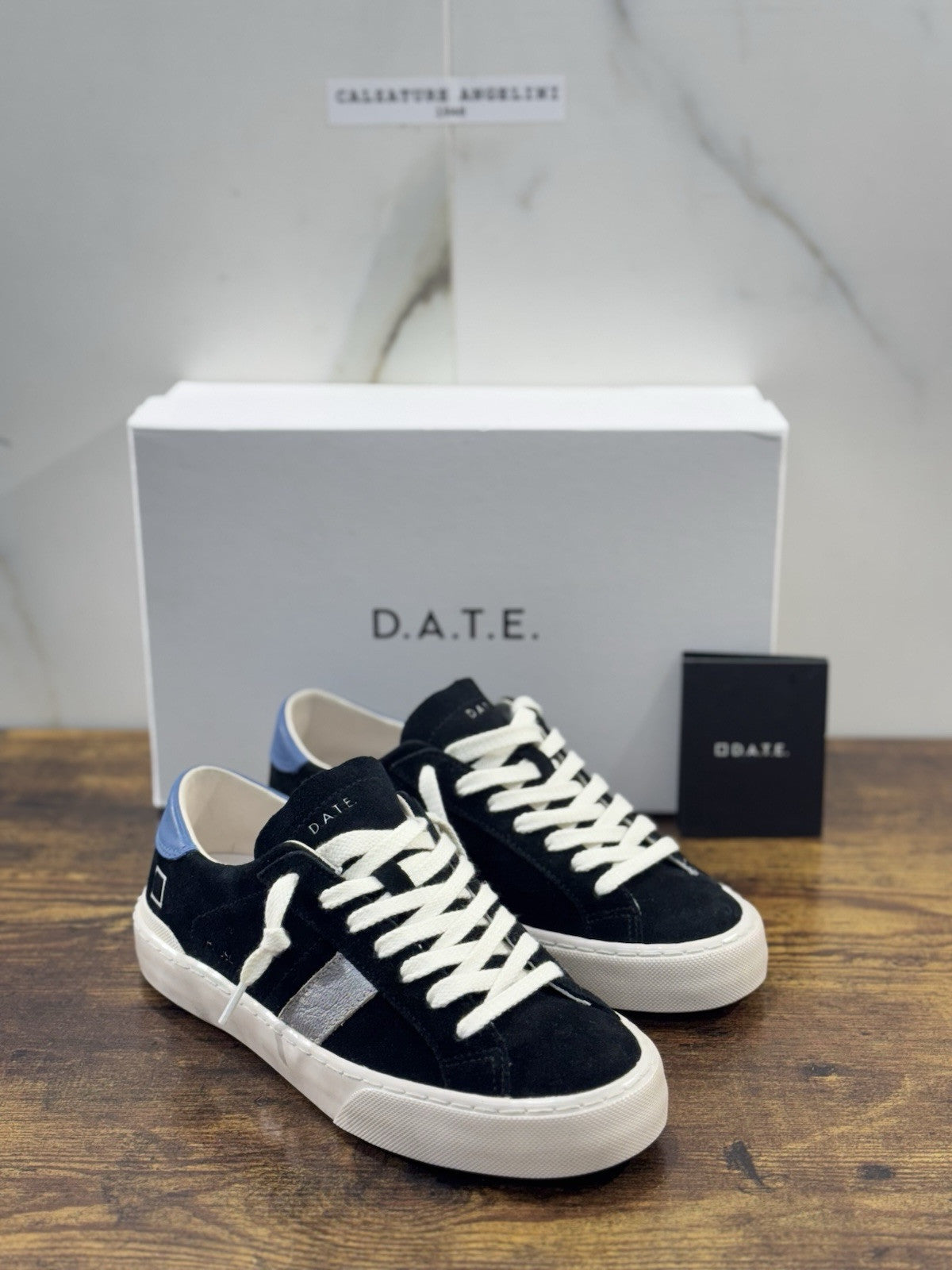D.A.T.E Hill Low Donna   sneaker Pelle Used Black  Casual Shoes 36