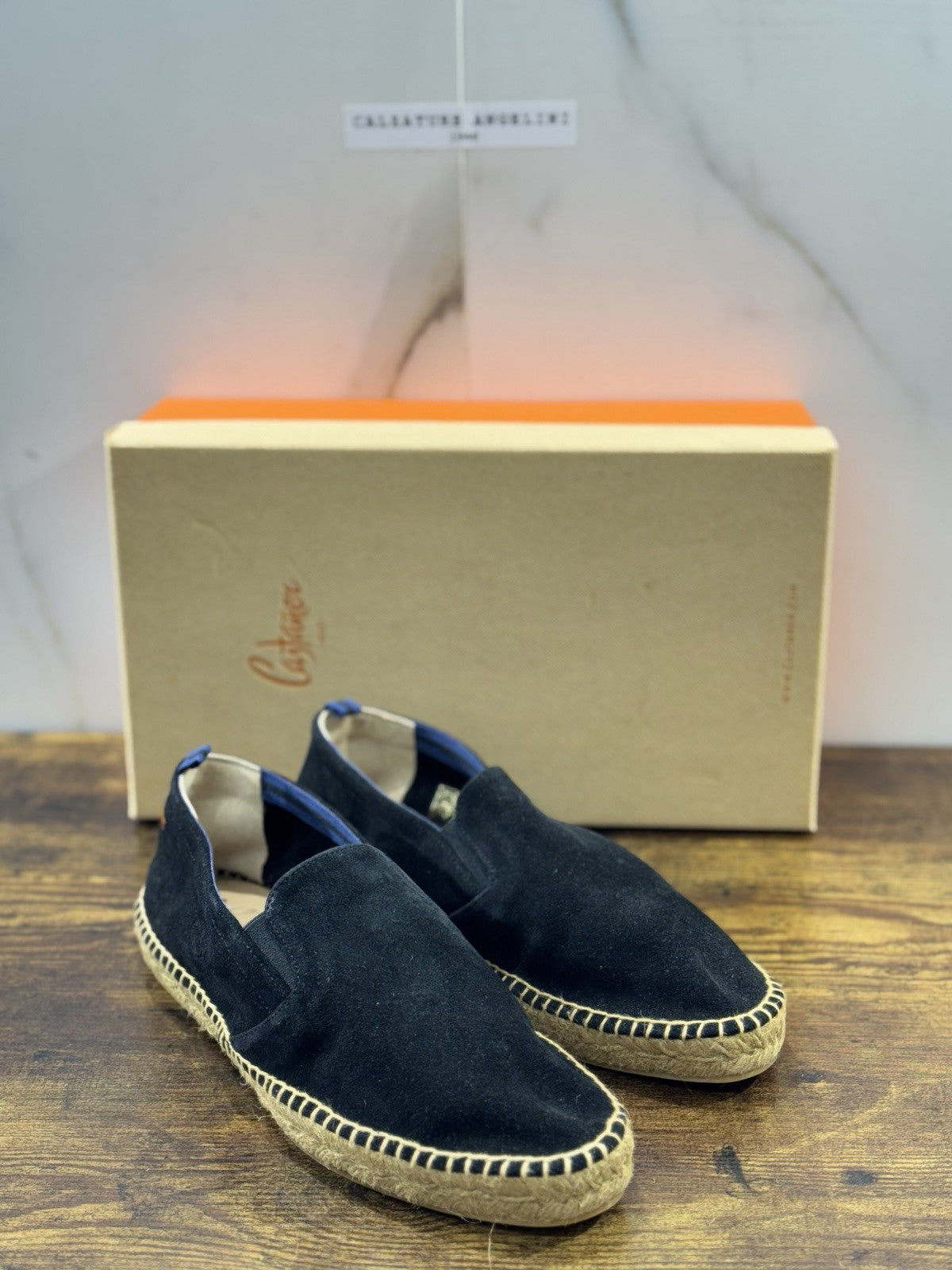 Castagner Espadrillas Uomo Mocassino Suede Nero  Original 41