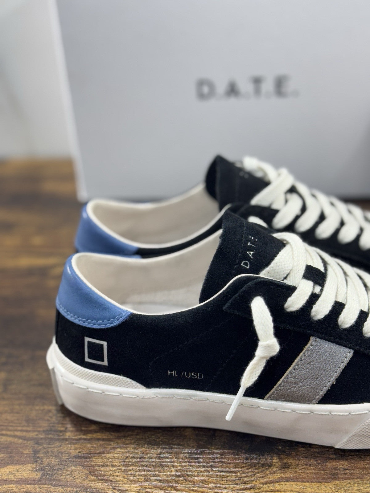 D.A.T.E Hill Low Donna   sneaker Pelle Used Black  Casual Shoes 36
