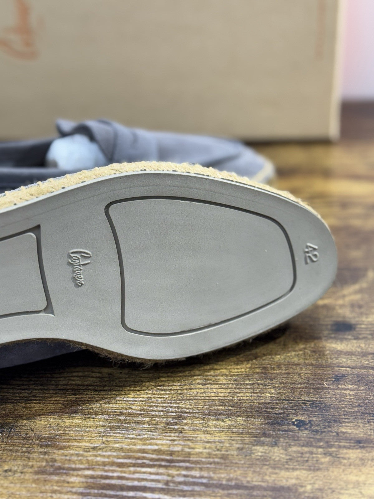 Castagner Espadrillas Uomo Mocassino Suede Grey Original 42