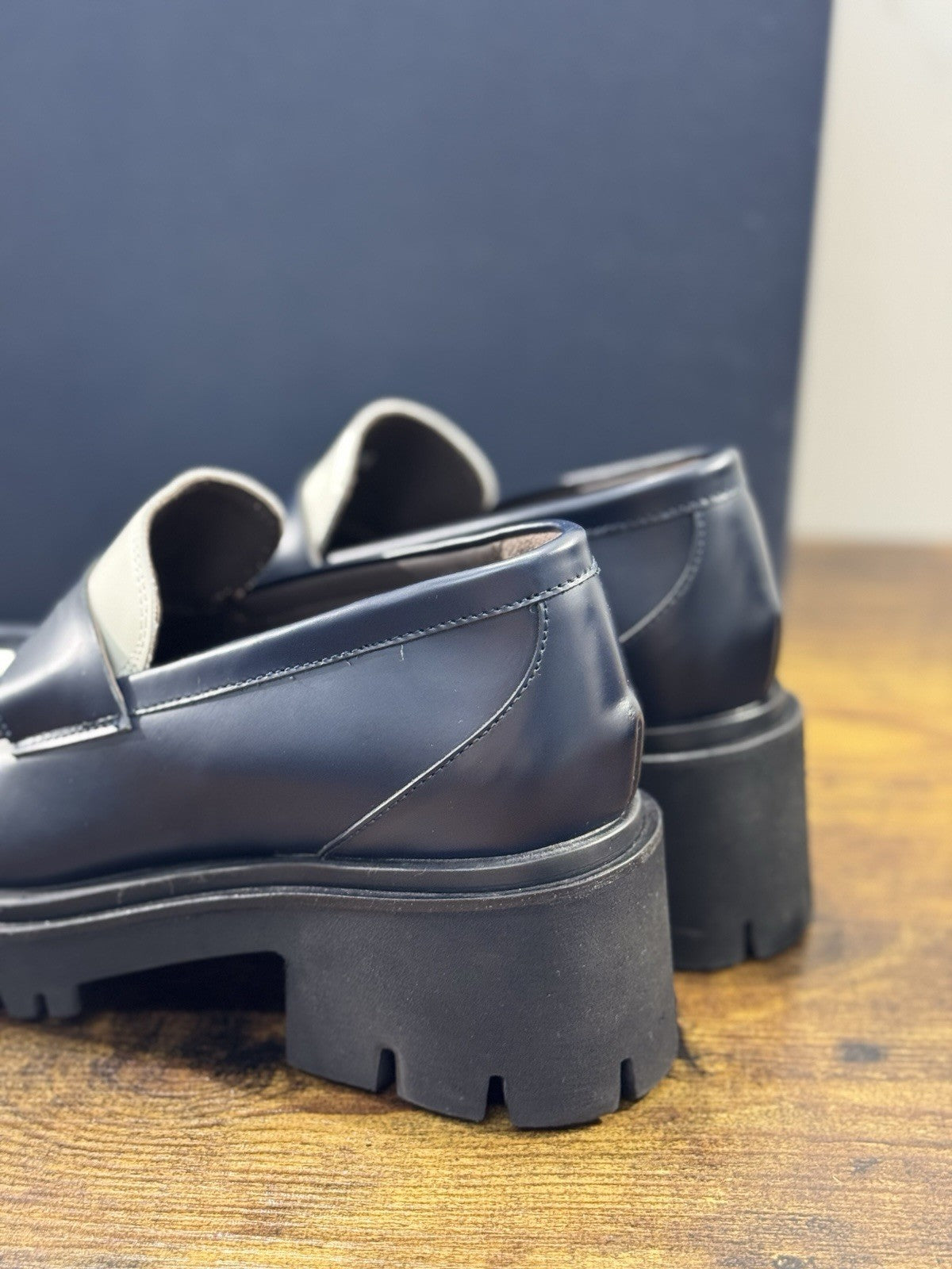 Seboy’s Mocassino  Donna Pelle Blu   Casual Woman Loafer 40