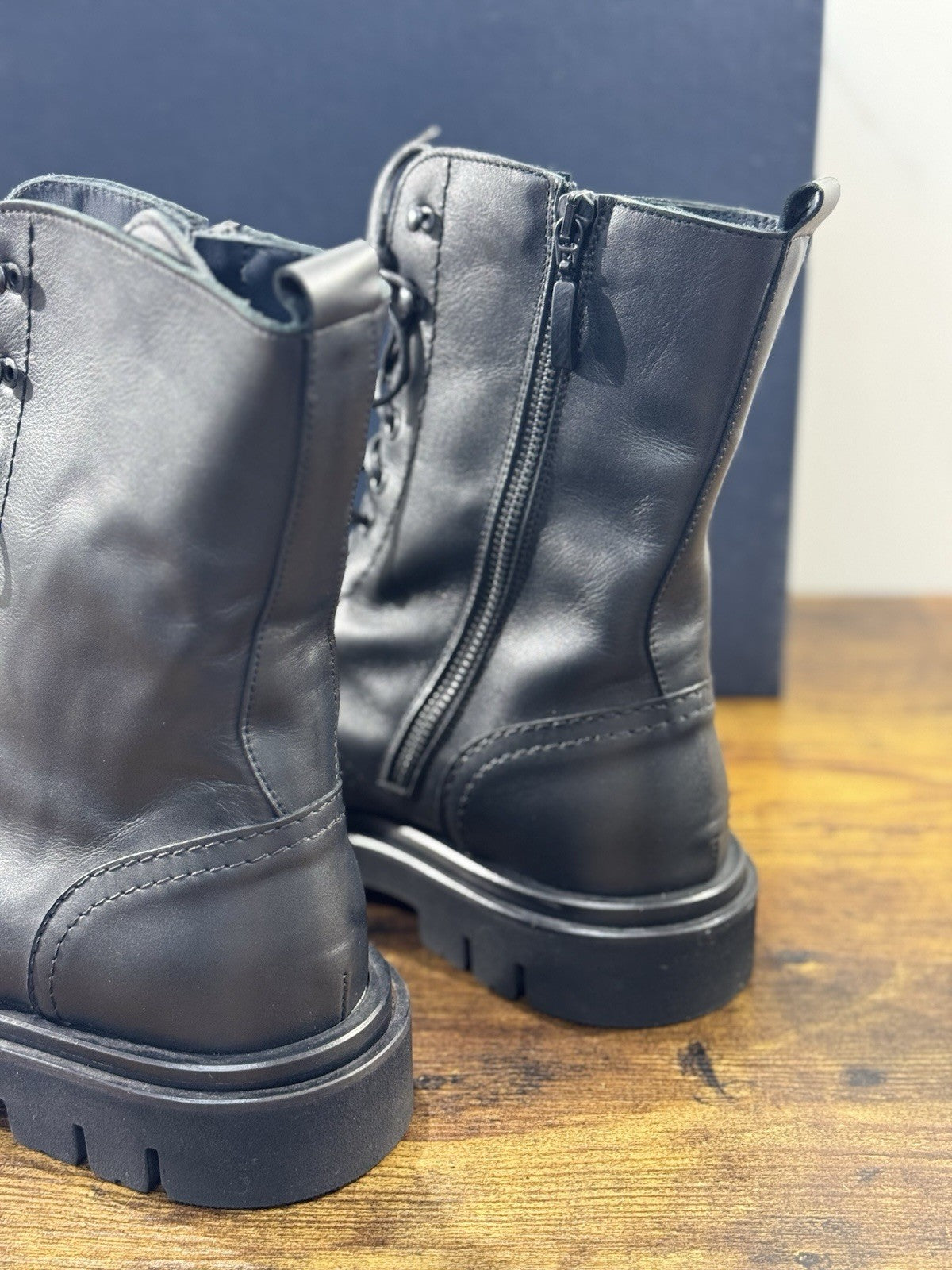 Seboy’s Anfibio Donna Pelle Nero  Casual Woman Boot 40