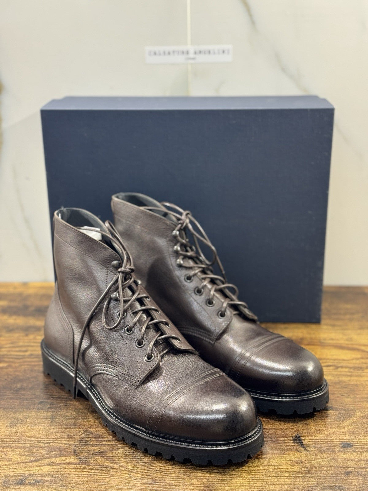 Seboy’s Anfibio Uomo Pelle Marrone Fondo Vibram Extra Light 44