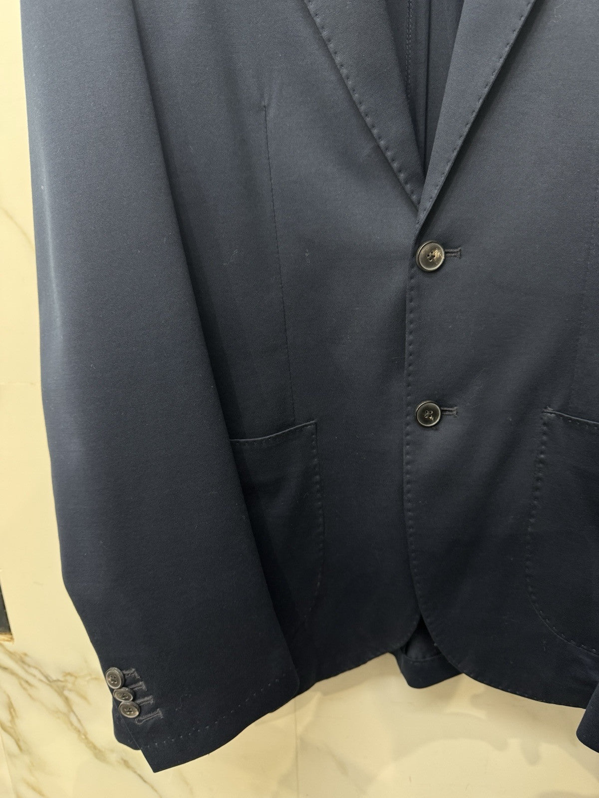 Twenty One Giacca Uomo 2 Bottoni  Blu Filo Di Scozia 46