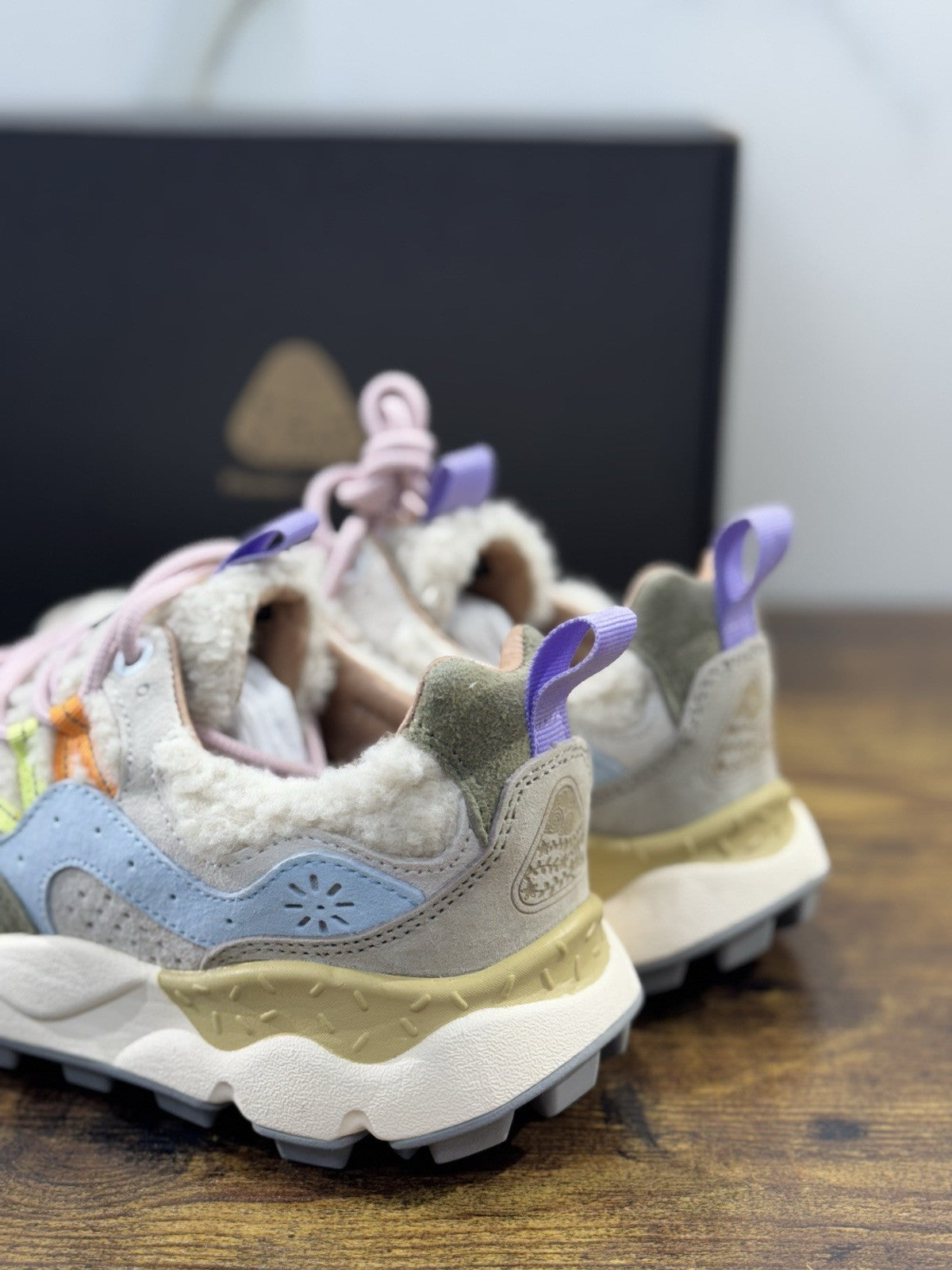 Flower Mountain Yamano 3 Beige    Light Suede Pony  Causal Snekaer Donna 37
