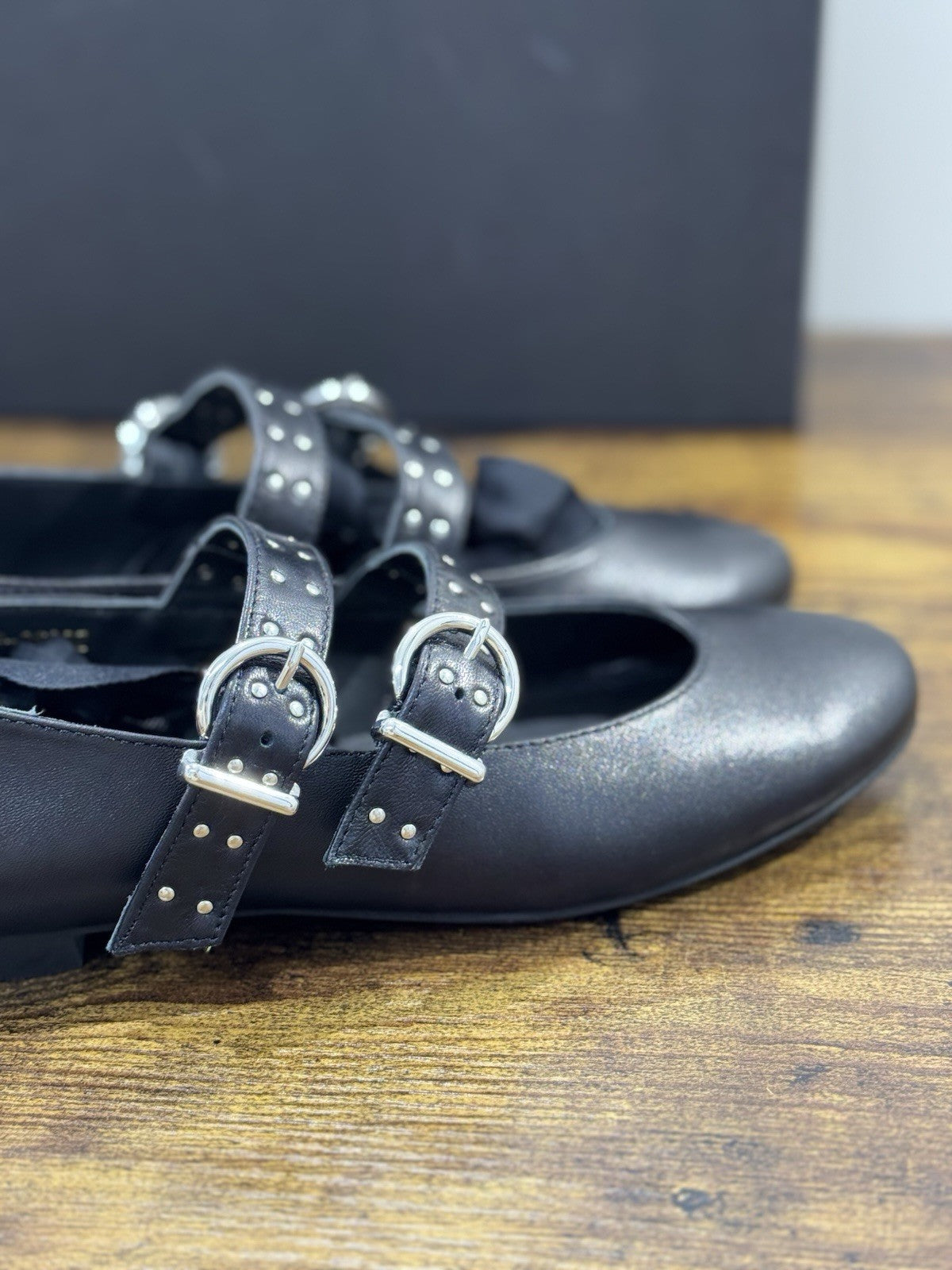 Alohas Ballerina Donna Pelle Nero   Casual Shoe 37