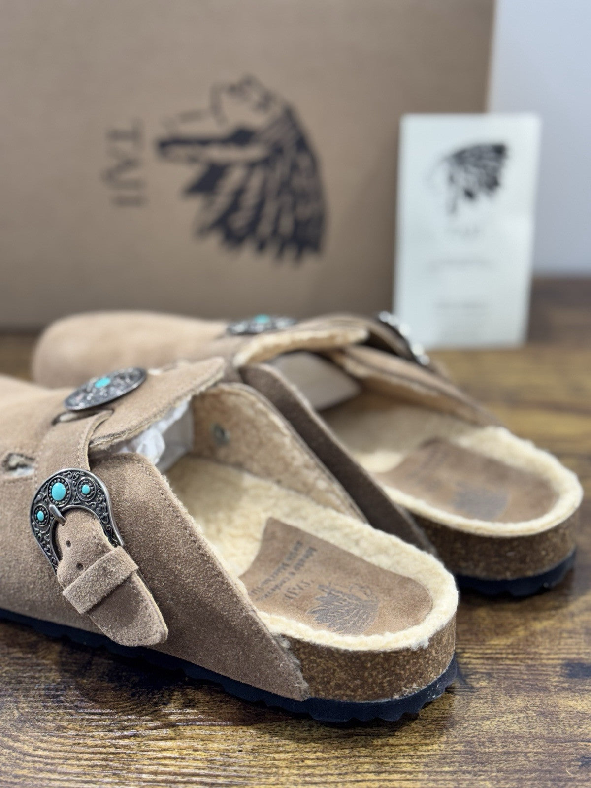 Taji Sabot Donna Suede Visone Icon Sabot Made In Italy 40