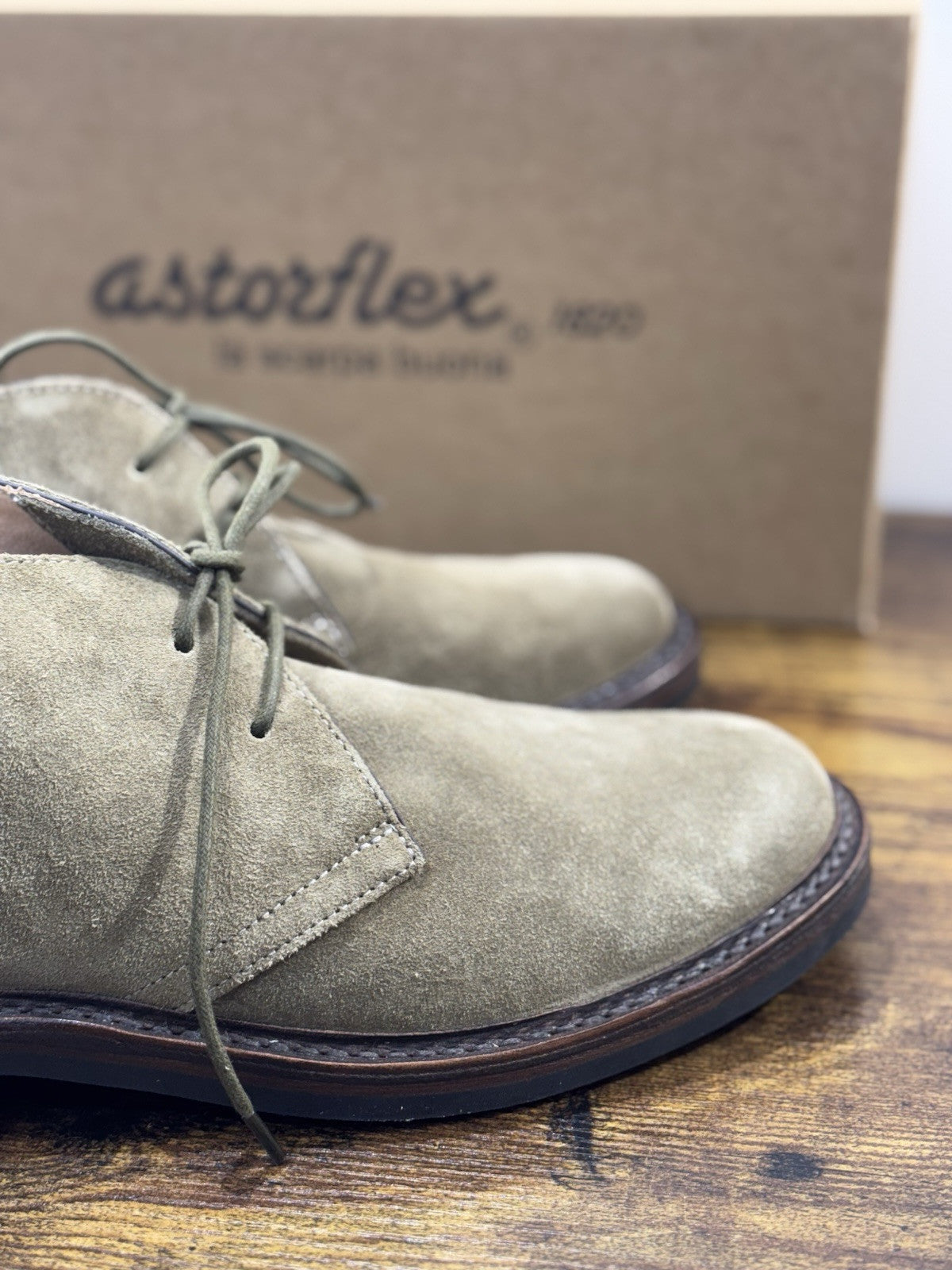 Astorflex Polacchino Uomo Greenflex  Suede Militare  Casual Boot Uomo 40