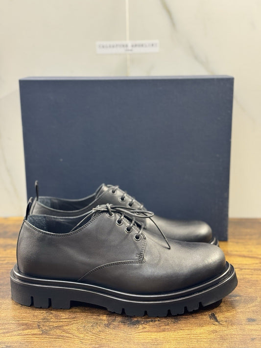 Seboy’s Scarpa  Derby Uomo Pelle Nero  Casual Men Shoes 41