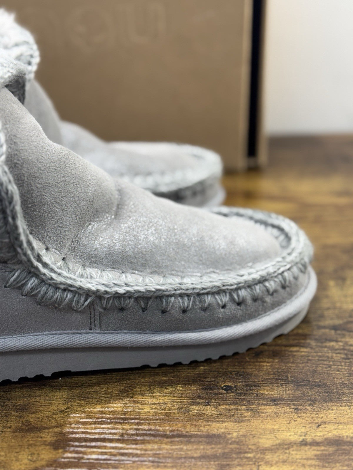 Mou eskimo 18 Cm Suede Grigio Perla  Casual Mou Woman Boot  41