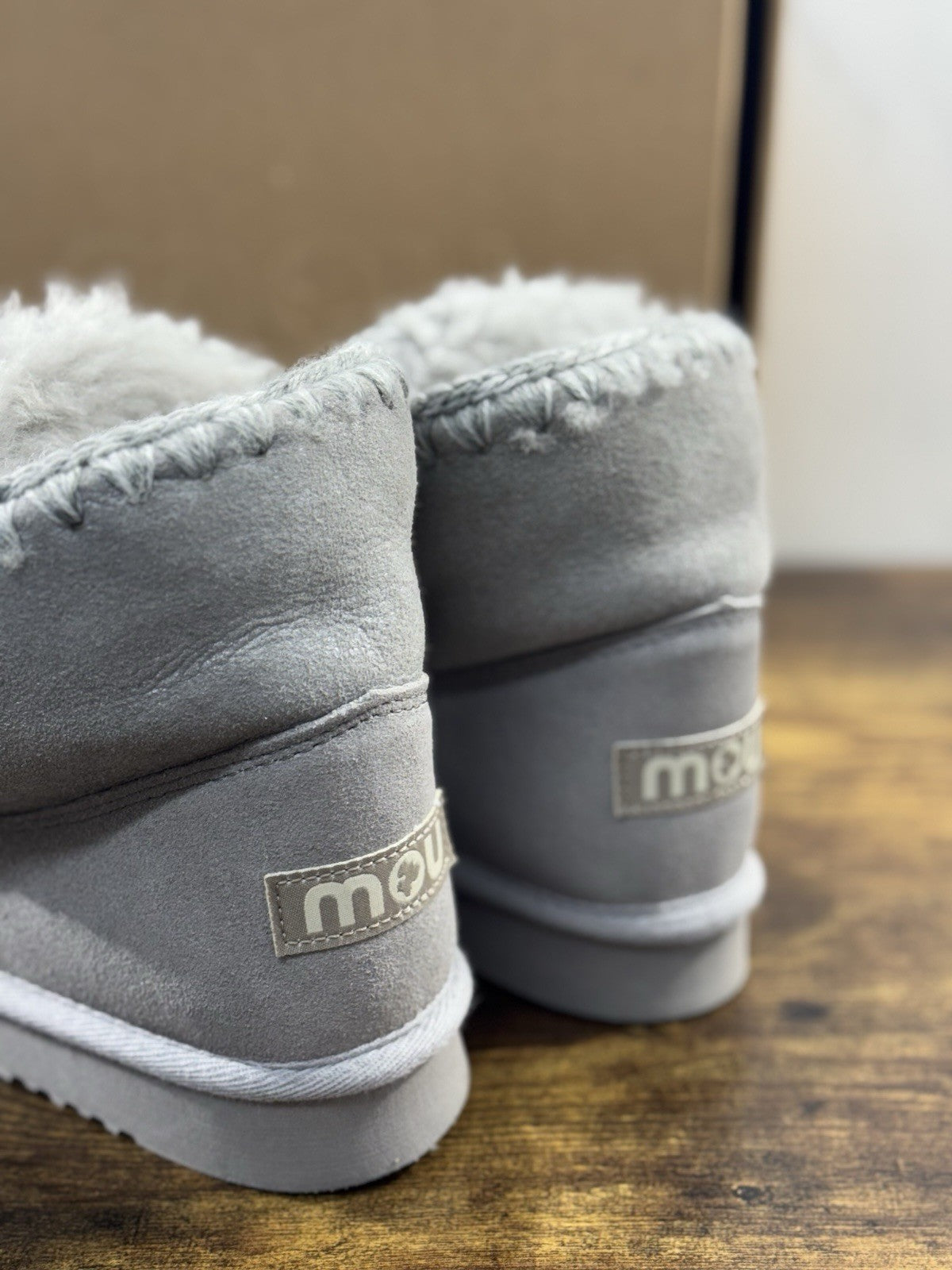 Mou eskimo 18 Cm Suede Grigio Perla  Casual Mou Woman Boot  41