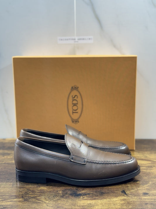 Tod’s Mocassino Uomo Icon  Gommino Pelle Cacao  Brown Luxury Tod’s 42.5