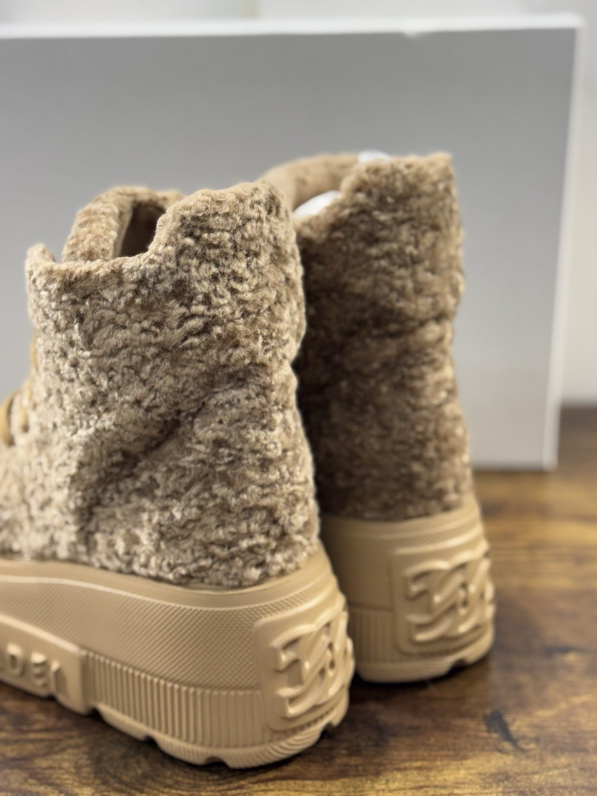 Casadei SNEAKER NEXUS HIGH IN PELLE Caramello Zeppa Casual Casadei 39