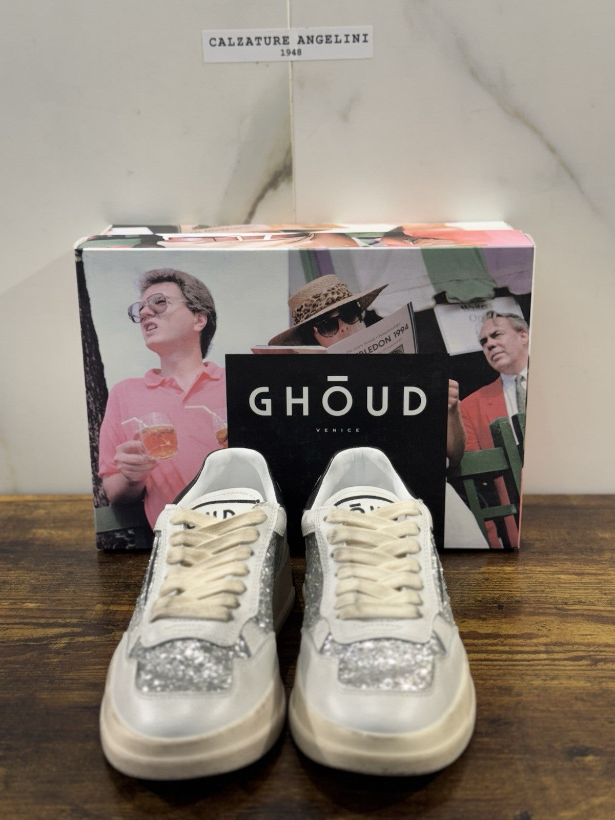 Ghoud Sneaker Donna Tweener Low Pelle Silver Black    Casual Woman Sneaker 37
