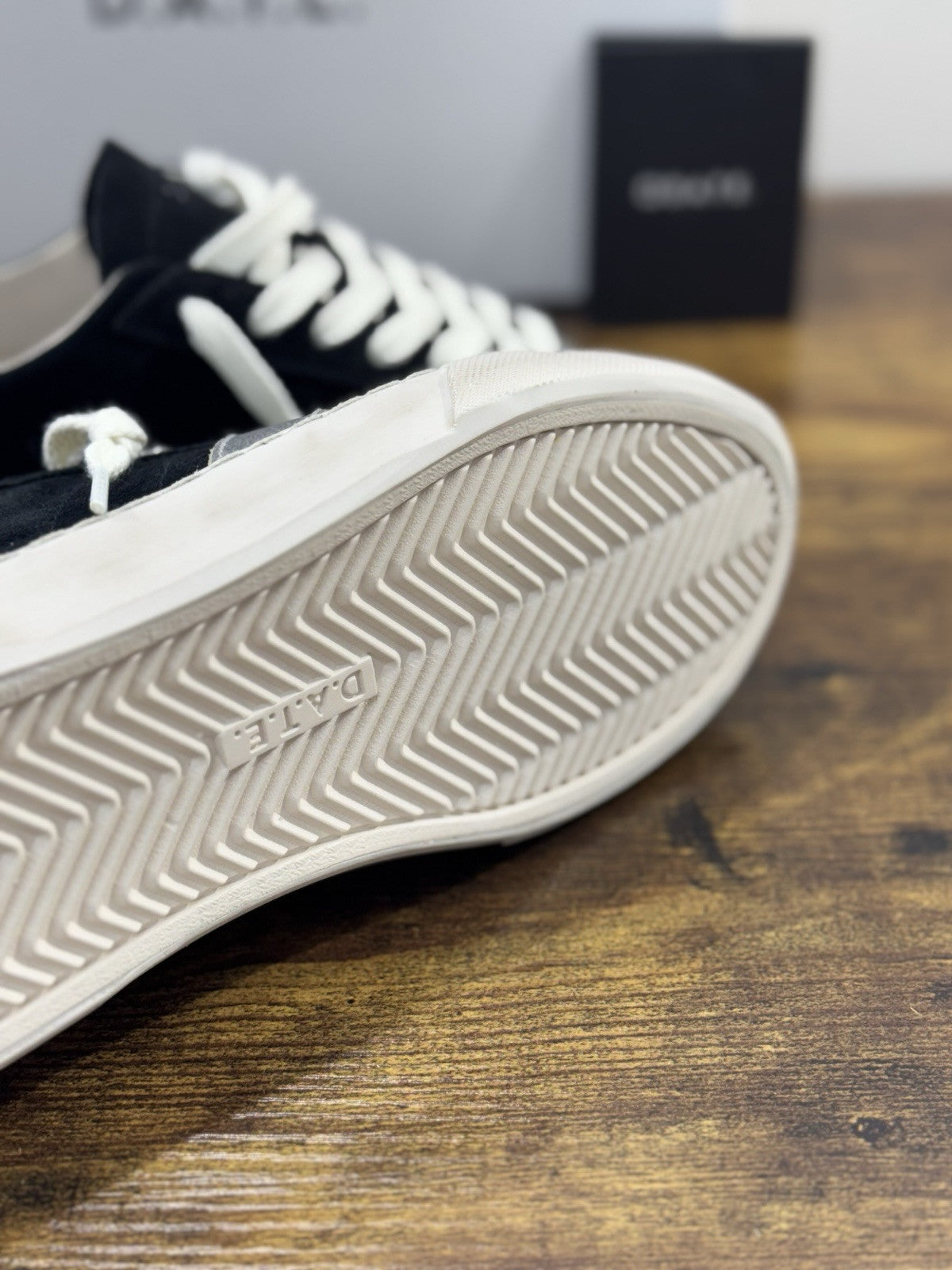 D.A.T.E Hill Low Donna   sneaker Pelle Used Black  Casual Shoes 36