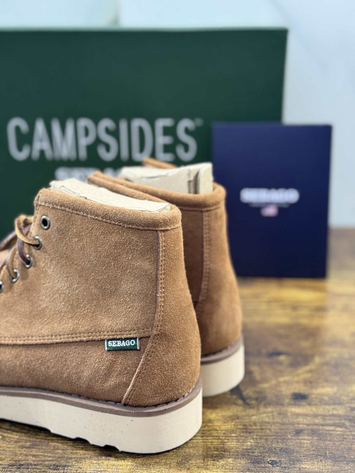 Sebago Tala Mid Suede Mocha Boot Uomo Icon Sebago Boot 43.5