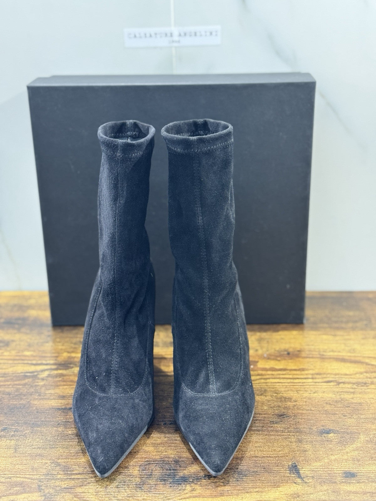 Vic Matie’ Stivaletto donna Suede Nero Zeppa casual boot donna 37