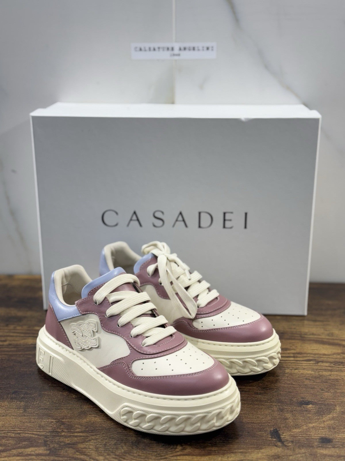 Casadei Sneakers Casadei Off Road in Pelle Multicolor Luxury Casadei Casual 38