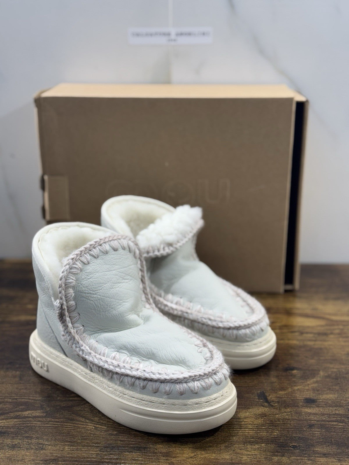 Mou eskimo Sneaker Bold Pelle Bianca   Casual Mou Woman Boot  Pelle 35