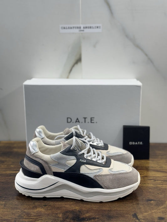 D.A.T.E Fuga Dragon Donna   sneaker Pelle Ivory   Casual Shoes 36