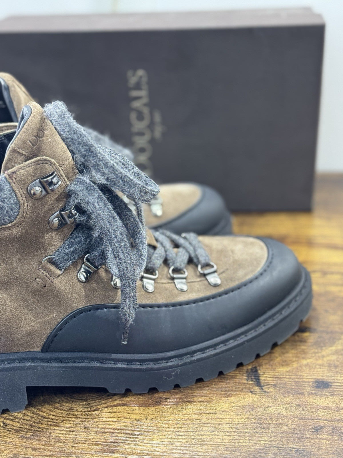 Doucal’s Stivaletto Uomo Pedula  Suede Cacao Fondo Roccia Extra Light Causal 41