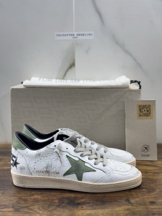 Golden Goose Ball Star Sneaker Uomo White Green    Luxury Casual Golden Goose 40
