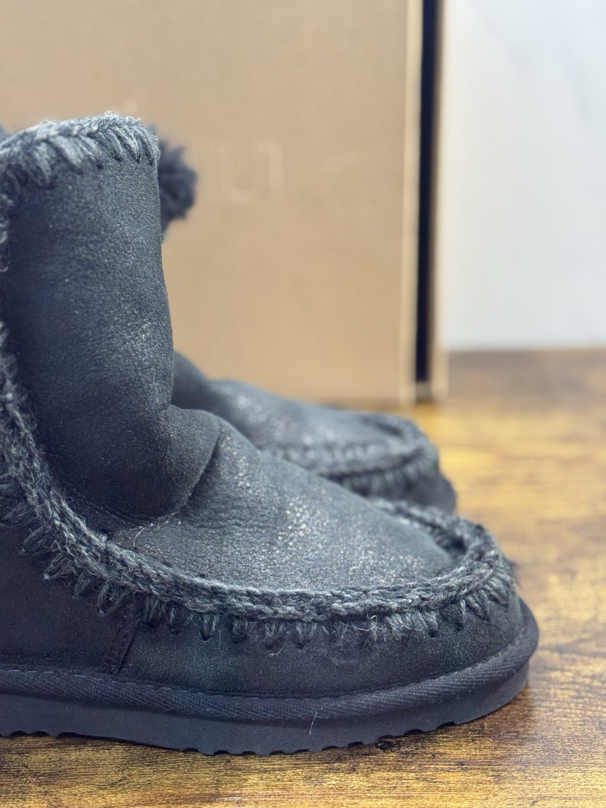 Mou eskimo Inner Wedge Short  Nero   Casual Mou Woman Boot Glitter Logo 39
