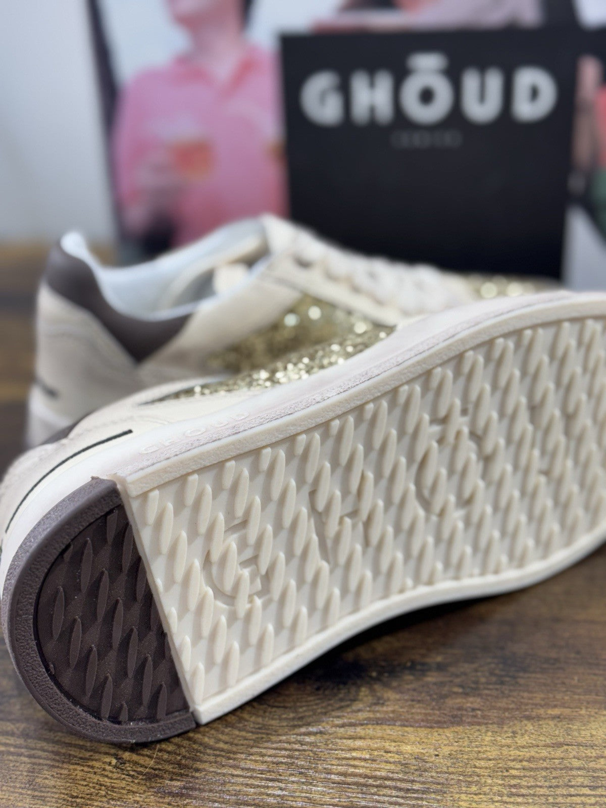 Ghoud Sneaker Donna Tweener Low Pelle Gold Brown     Casual Woman Sneaker 37