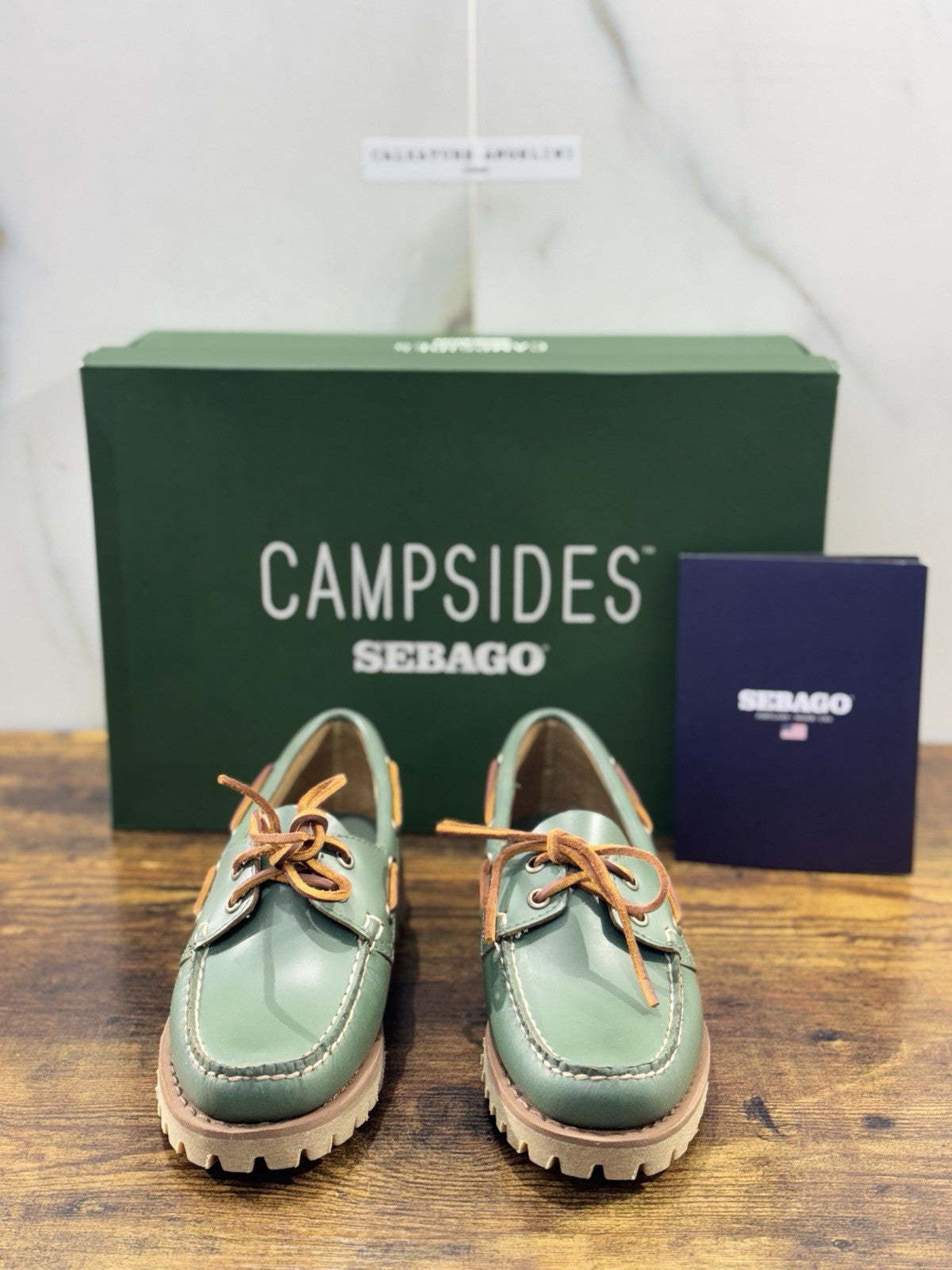 Sebago Mocassino Donna Ranger Pelle Verde Icon Woman Sebago Shoe 37.5