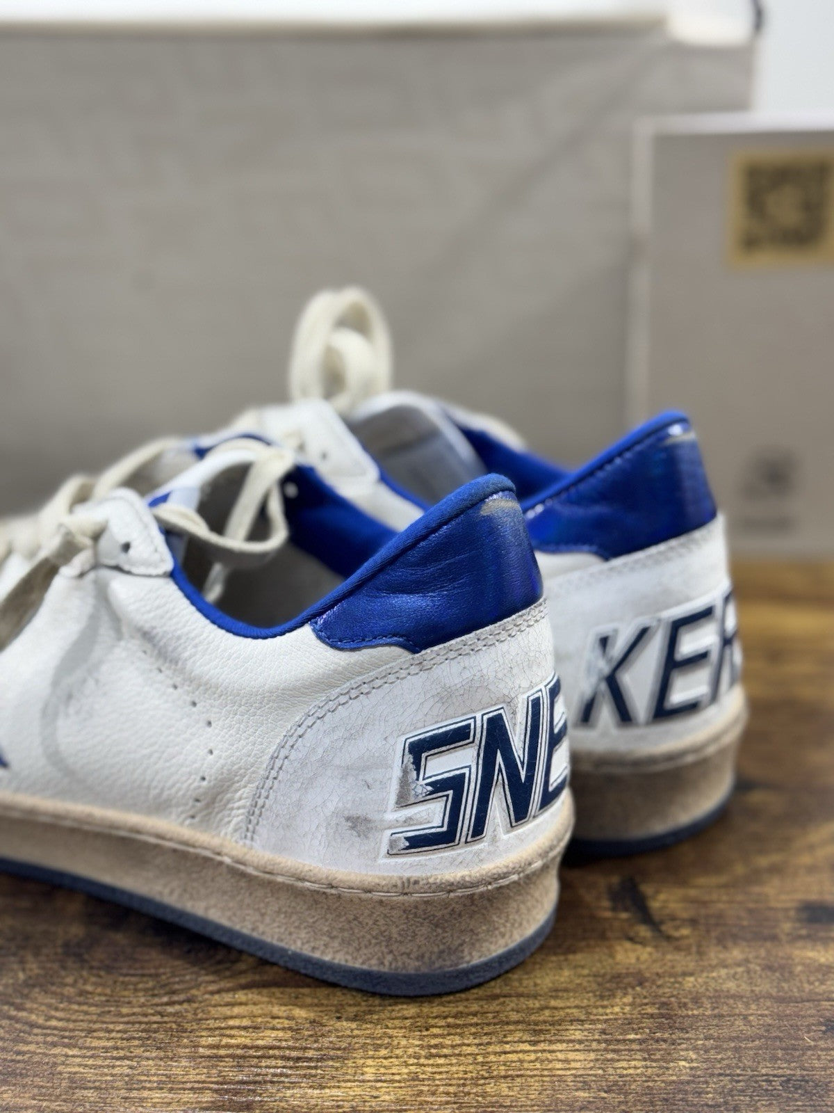 Golden Goose Ball Star Sneaker Uomo White Bluet    Luxury Casual Golden Goose 41
