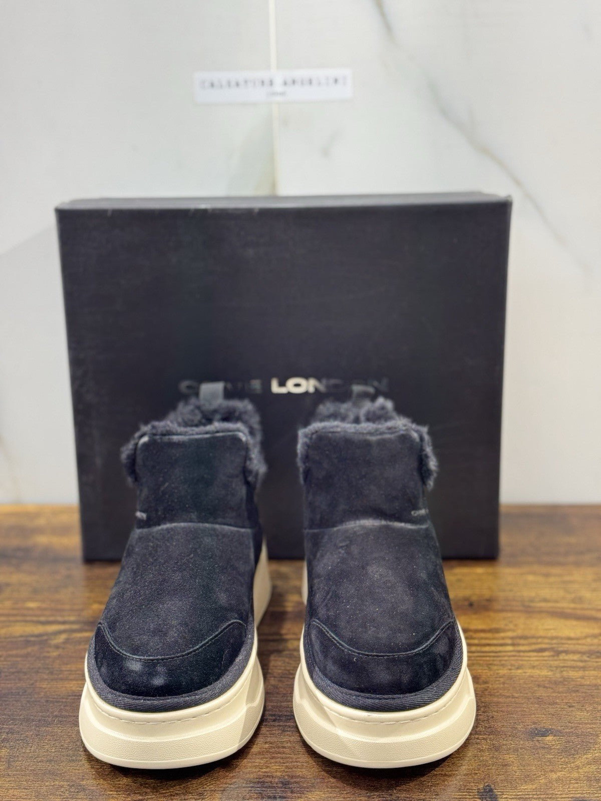 Crime London Sneaker Donna   Snooze Boot Pelle Nero Casual  Shoes 36