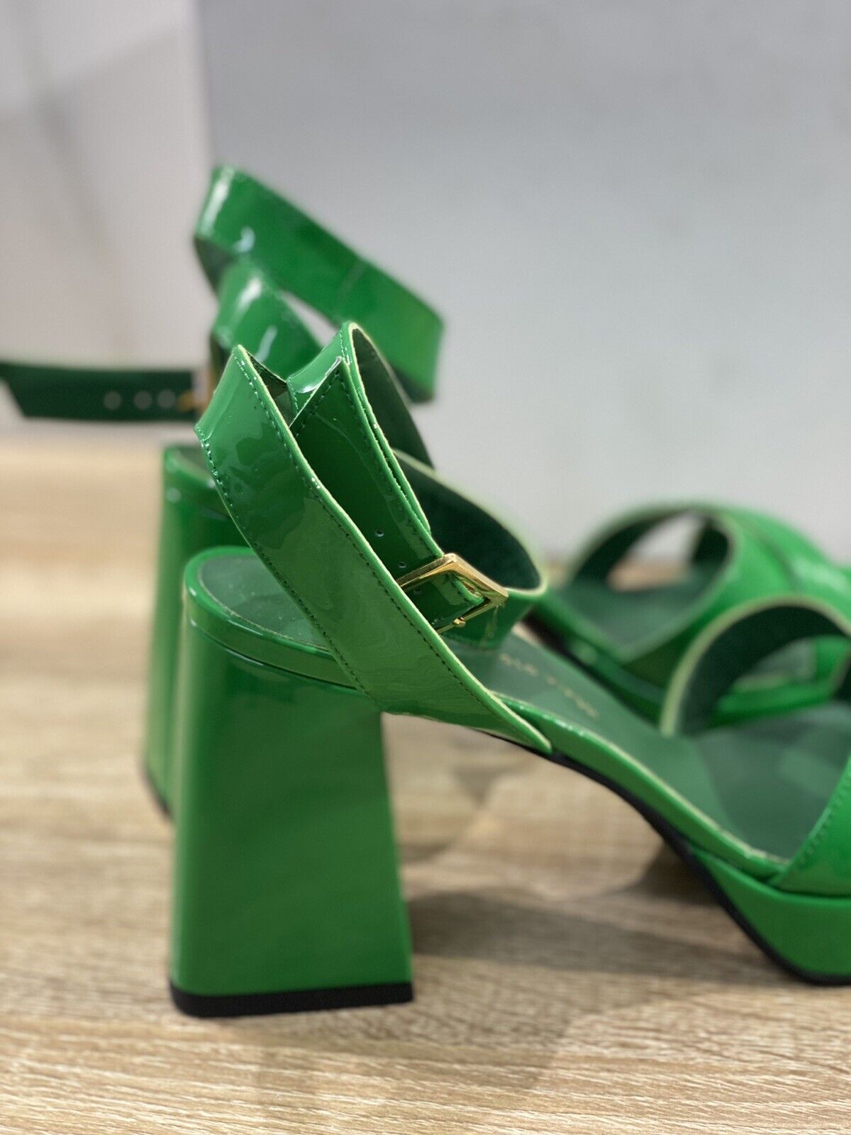 Giampaolo viozzi sandalo donna 3305 vernice verde luxury sandal 36