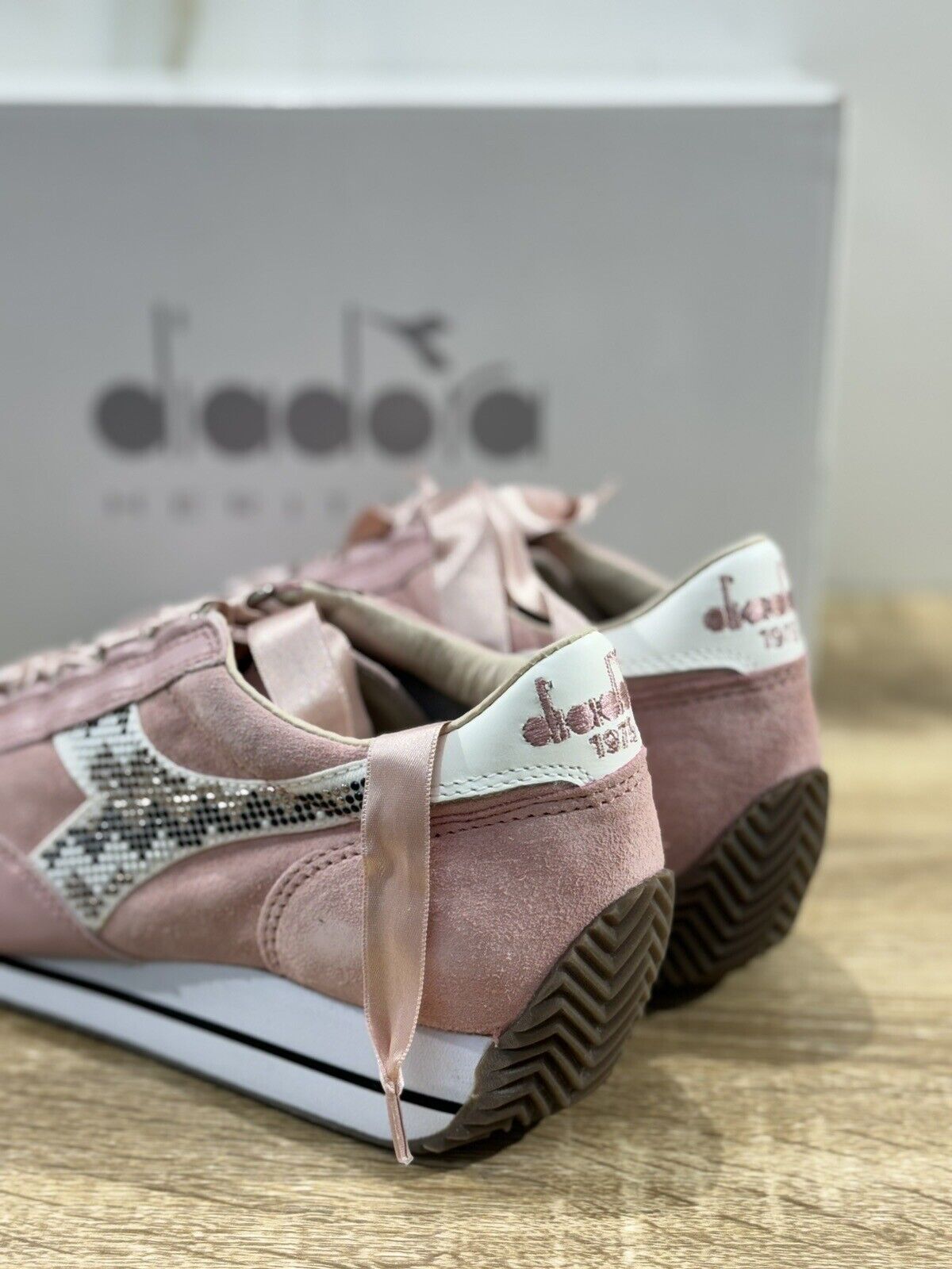 Diadora Heritage Sneaker donna Equipe w HH Pearls Pelle Rosa Limited 3 –  CALZATURE ANGELINI 1948