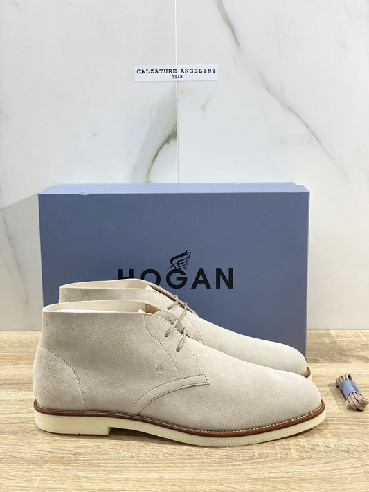 Hogan Polacchino uomo business casual suede naturale hogan men shoe 43