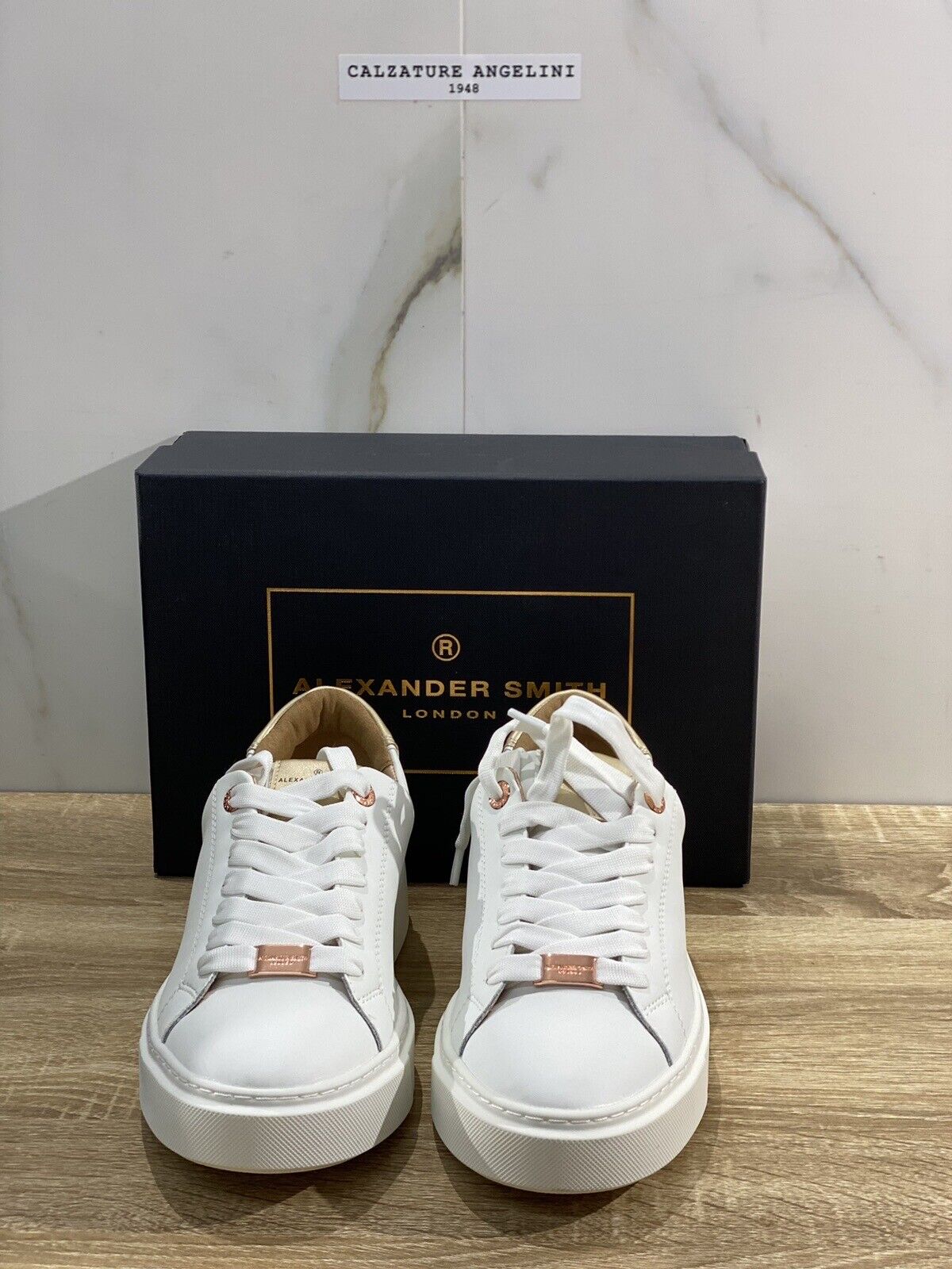 Alexander smith london sneaker donna in pelle White Gold Extra Light casual   40
