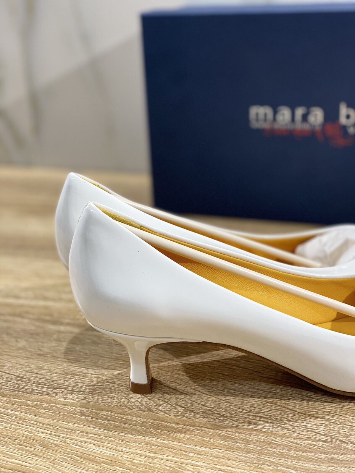 Mara Bini Decolte’ Donna L820 In Naplak Bianco Luxury Handamde In Italy 37.5