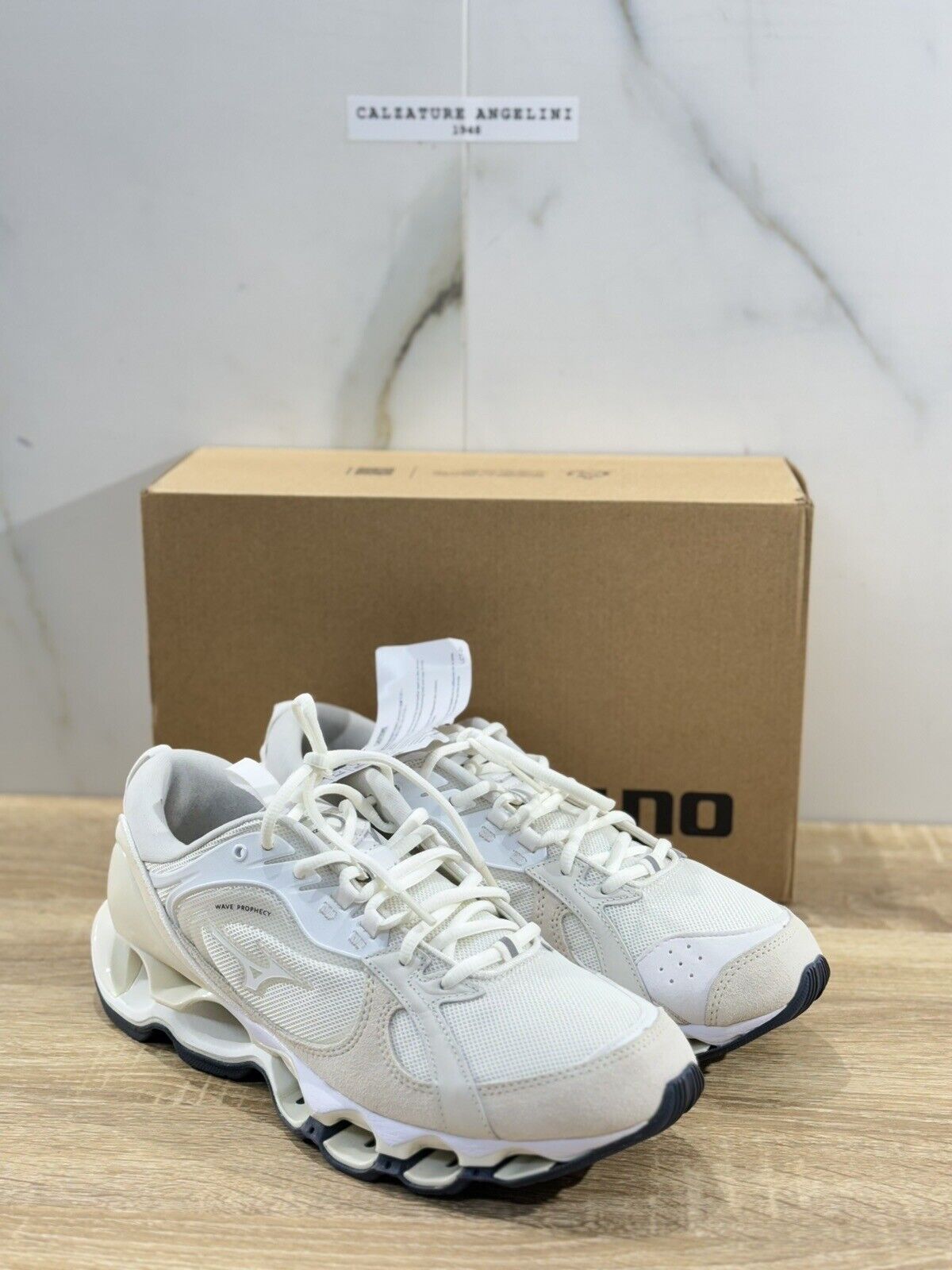 Mizuno Sneaker Uomo Wave Propecy B 2 Bianca  Heritage Casual 46