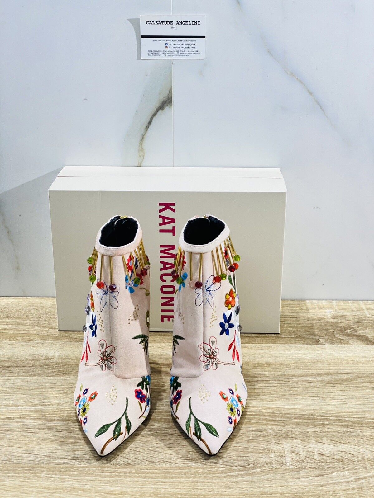 Kat Maconie stivaletto donna lucie pink multi suede luxury boot woman 36