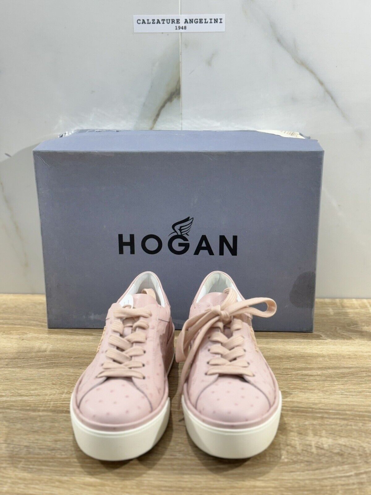 Hogan R320 Sneaker Donna Pelle Rosa  Casual Hogan Woman 36.5