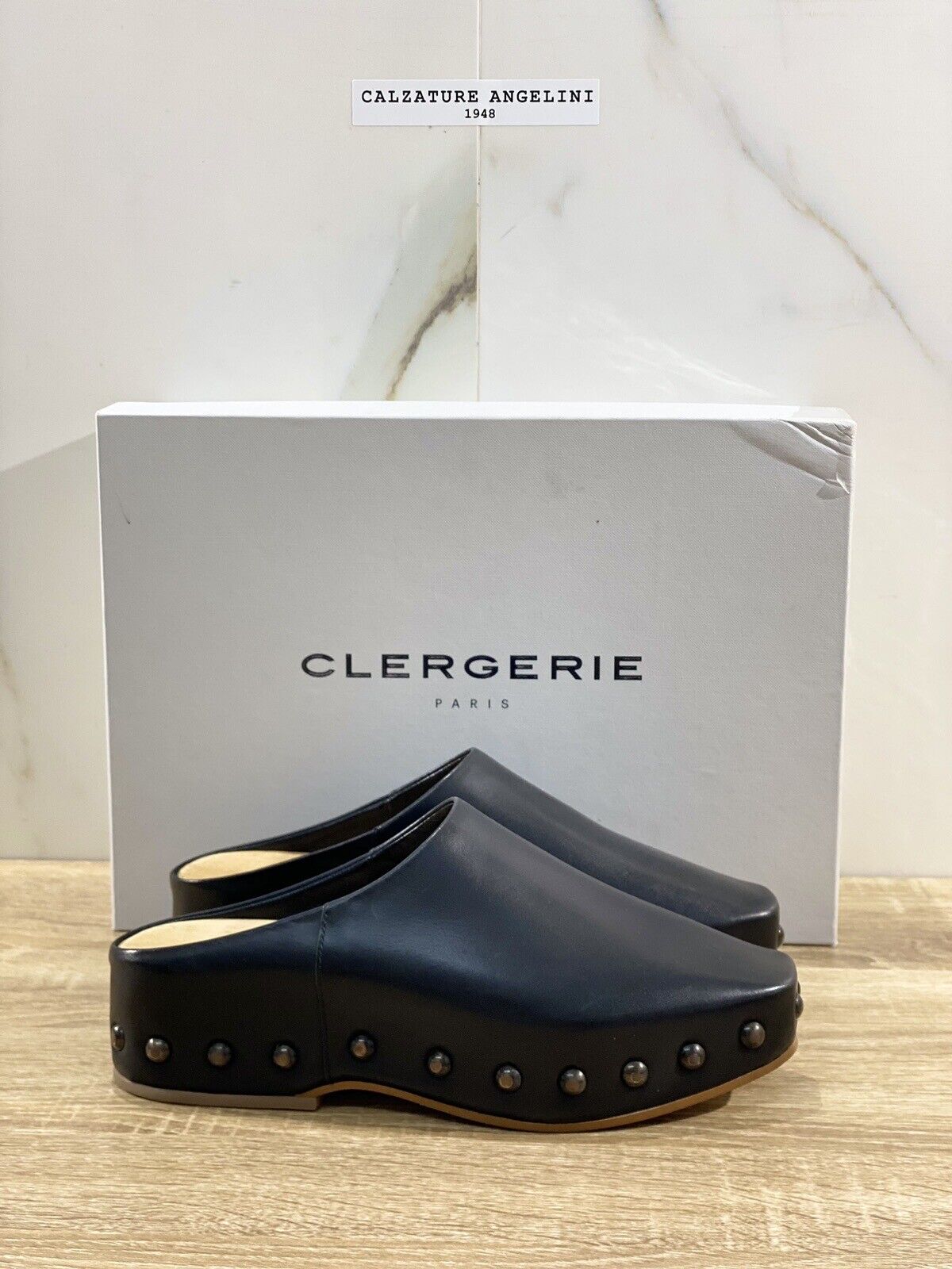 Clergerie Zoccolo Max Donna In Pelle Nero Luxury Clogs Clergerie 36