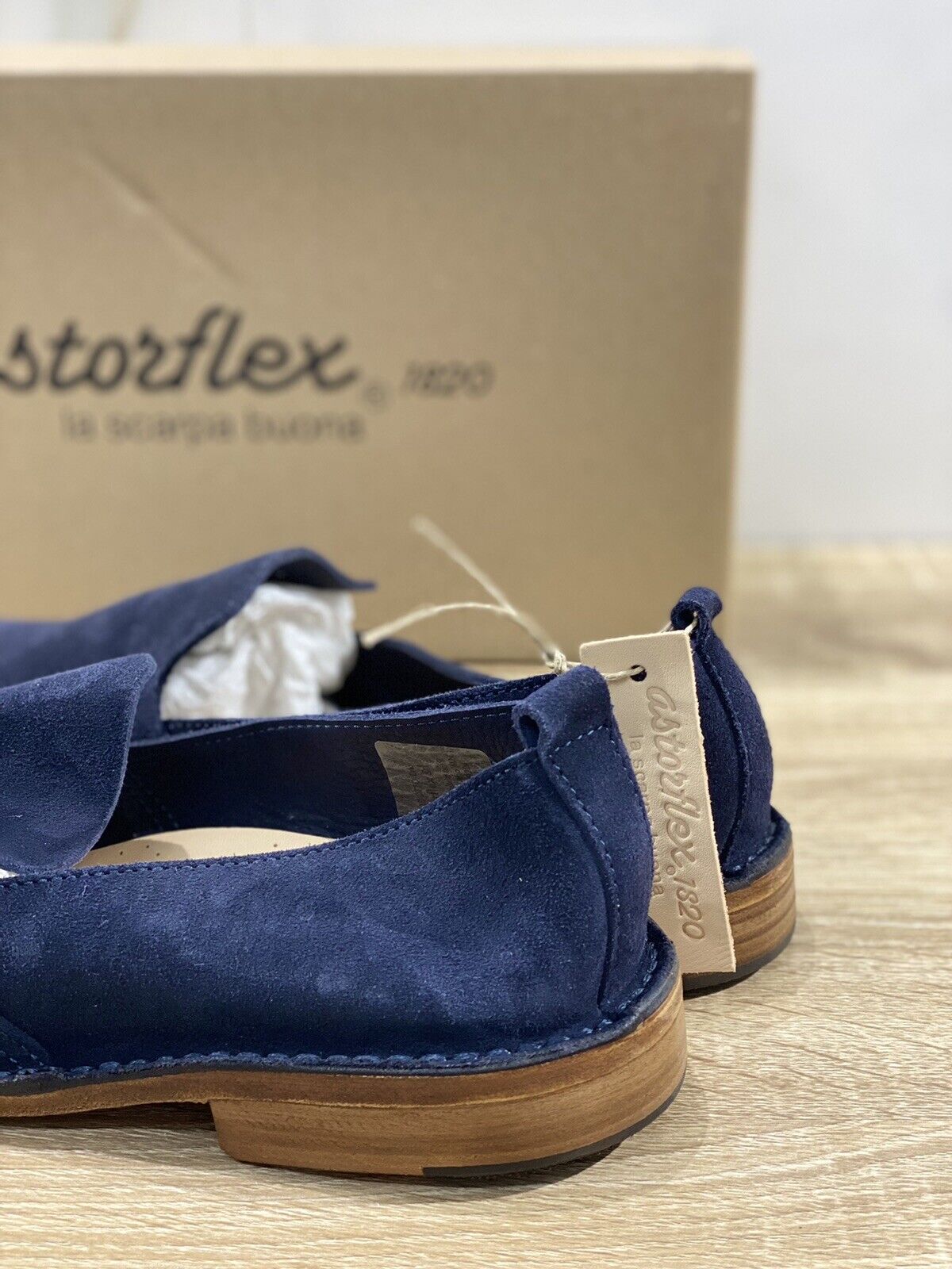 Astorflex Mocassino uomo puntoflex in suede blu luxury made in