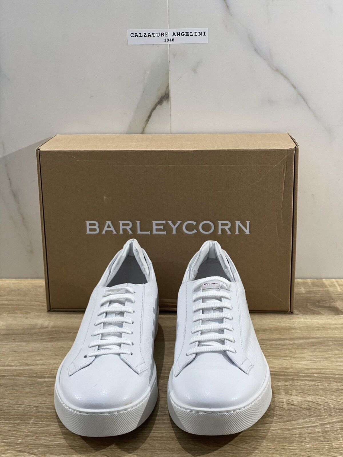 Barleycorn Sneaker Uomo Lord In Pelle Bianca Casual Men Shoes 45