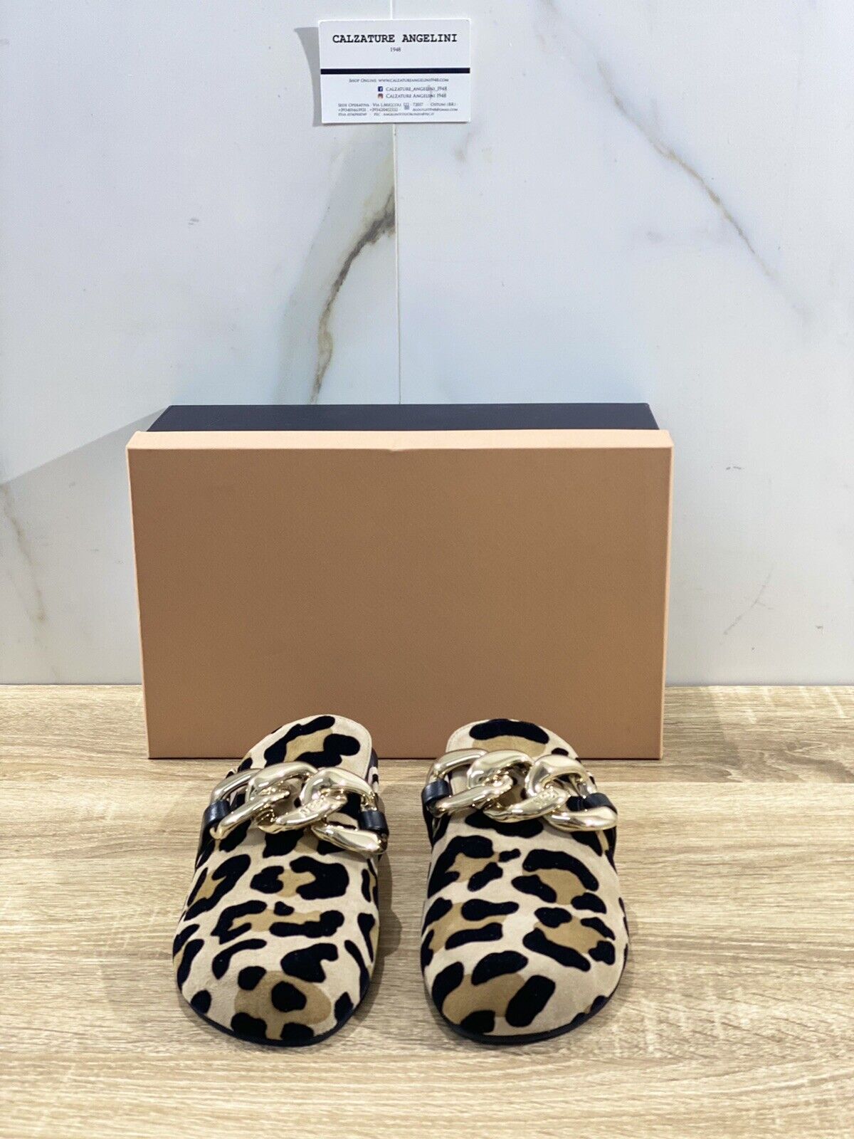 N21 Scarpa Donna Slippers Leopard Luxury Woman Shoes N21 36