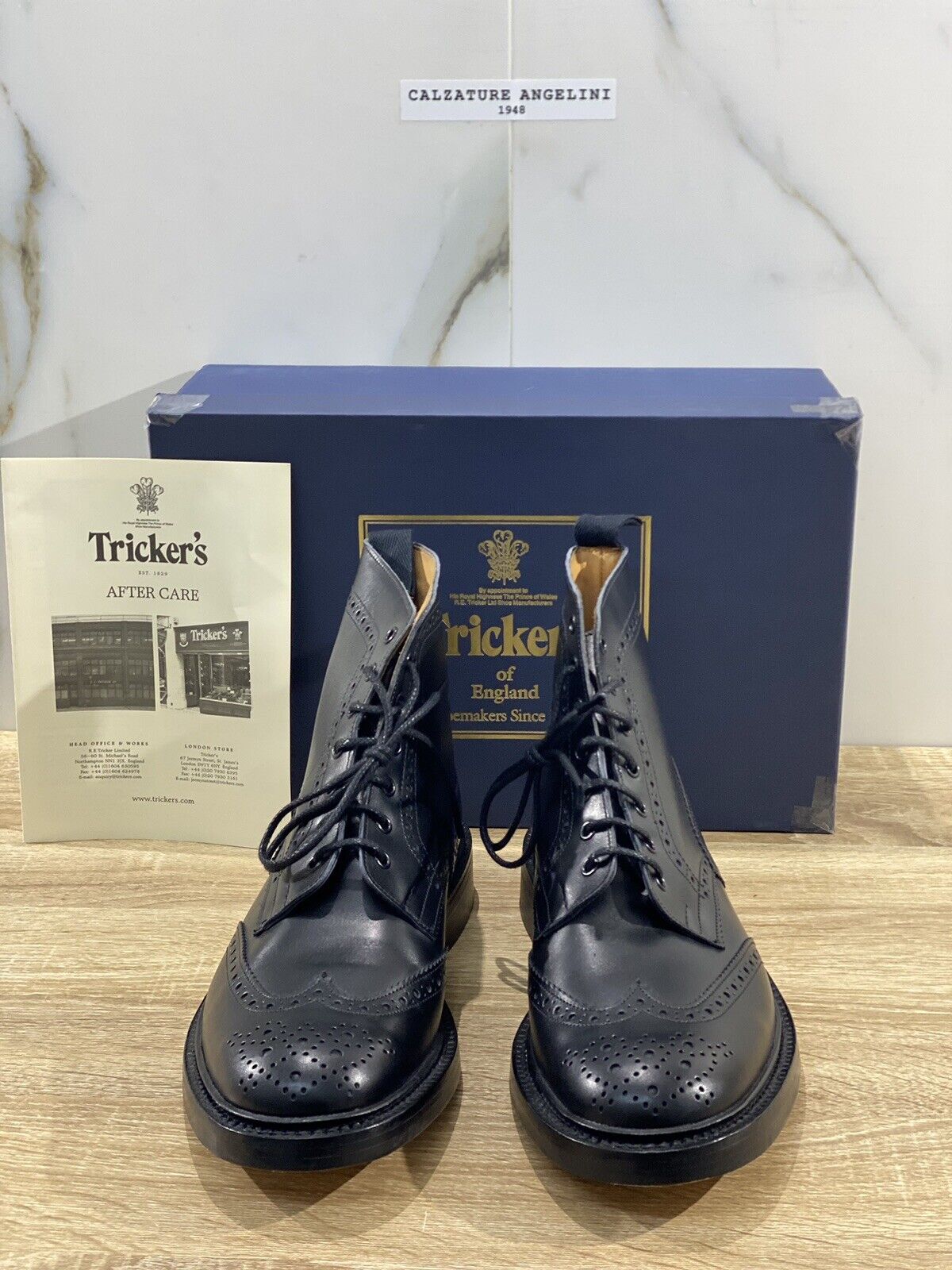 Tricker’s Stow Country boot fondo cuoio  pelle nero luxury boot 7
